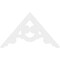 Ekena Millwork Pitch Robin Architectural Grade PVC Gable Pediment, 60"W x 35"H x 1"P (14/12) GPP060X035X100ROB - alternate 4